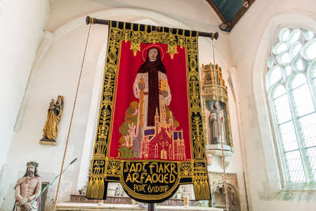 Le Faouet, France. The famous carved rood screen at the Chapelle Saint Fiacre, a Catholic chapel in central Brittany (Bretagne)のeditorial素材