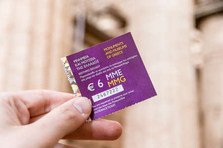 Bassae, Greece. Large ruined columns of the Temple of Apollo Epicurius inside a tentのeditorial素材