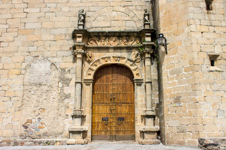 Caceres, Spain. The Iglesia de San Mateo (St Matthew Church) in Old Monumental Town, a World...