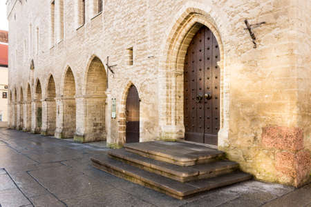 Tallinn, Estonia. The Tallinn Town Hall (Tallinna raekoda), oldest town hall in the whole of the Baltic region and Scandinaviaのeditorial素材