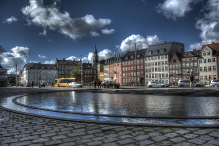 Copenhagen, Denmark â September 26th 2014: Bertel Thorvaldsens Square in Copenhagenのeditorial素材