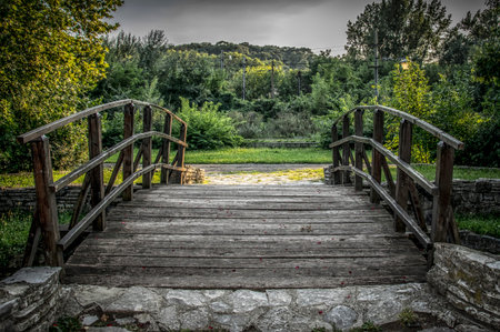 Late summer in the Topcider Park in Belgradeの写真素材