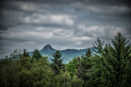Cloudy day on the mountain of Rudnik in Serbia
