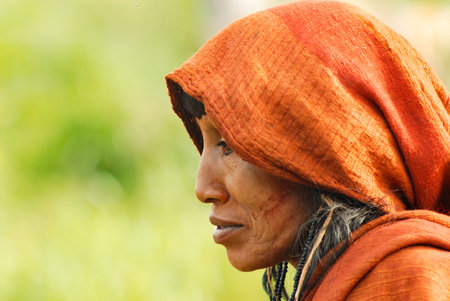 Indian woman from the Arawete Amazon tribe in the Brazilian Amazon. Xingu River, Baixo Amazonas, Brazil. 2007.のeditorial素材