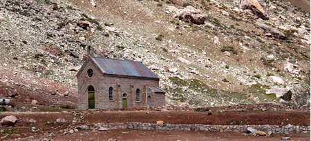 Old church in Puente del Inca, Mendoza - Old church in Puente del Inca, Mendozaの写真素材
