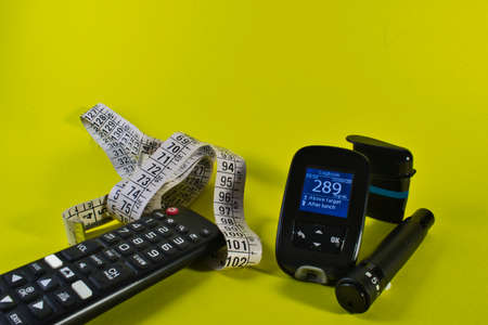 Risk factors for Diabetes Type 2 - Weight - Inactivity - Family historyの写真素材