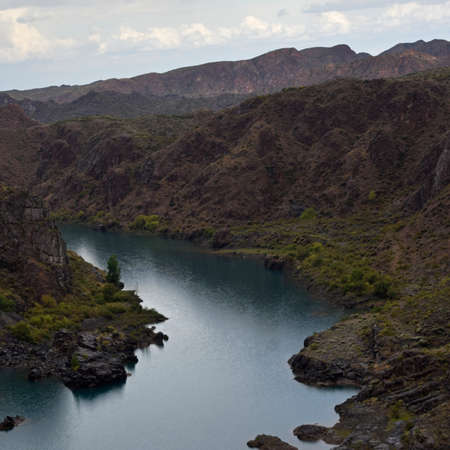 Water reservoir for energy generation and drinking water provisionの写真素材