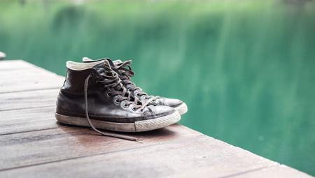 A shoes with natureの写真素材