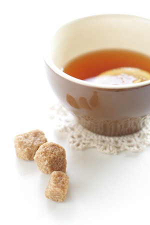 Lemon tea with brown sugar の写真素材