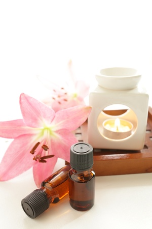 aroma candy pot and oil for spa and beauty health imageの写真素材