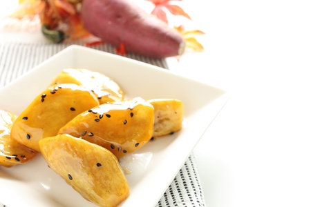 Japanese cuisine, honey sweet pototo Daigakoimoの写真素材