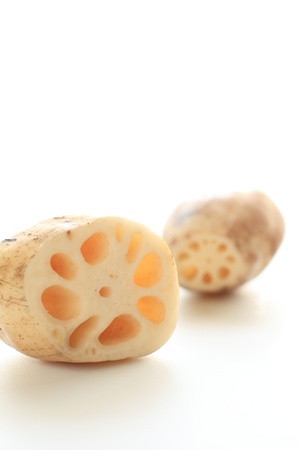 freshness slided lotus root の写真素材