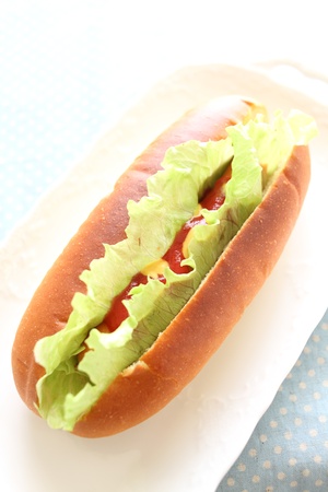 Hot dogの写真素材