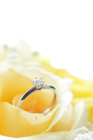 close up of diamond ringの写真素材