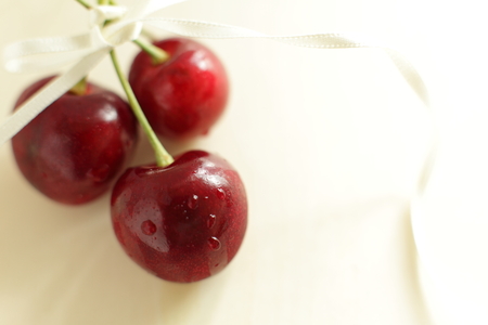 Close up of American Cherryの写真素材