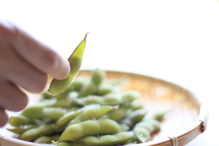 Boiled soy bean for Japanese summer food imageの写真素材