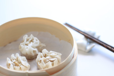 Chinese food, steam Shumaiの写真素材