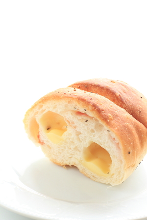 french bread with cheeseの写真素材