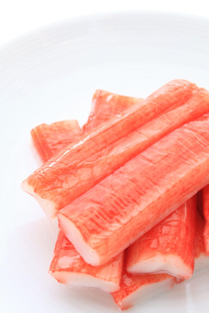 Japanese food, Kamaboko crab stick Kanikamaの写真素材