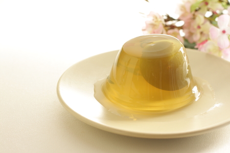 Japanese plum wine jellyの写真素材