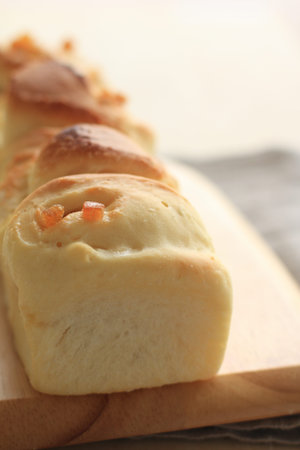 Homemade orange bun