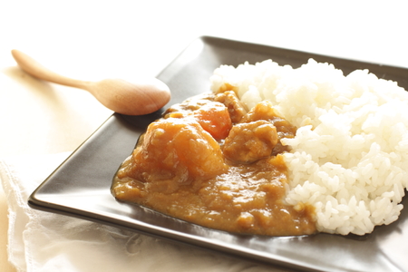 Japanese curry riceの写真素材