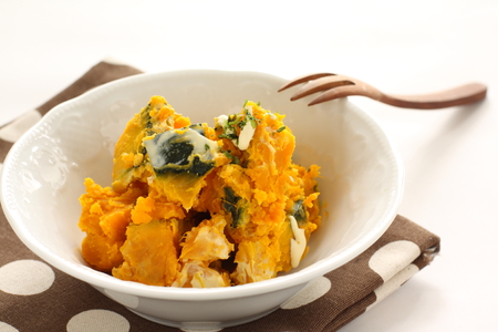 homemade pumpkin saladの写真素材