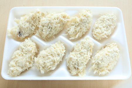frozen food, bread crumbs and oyster