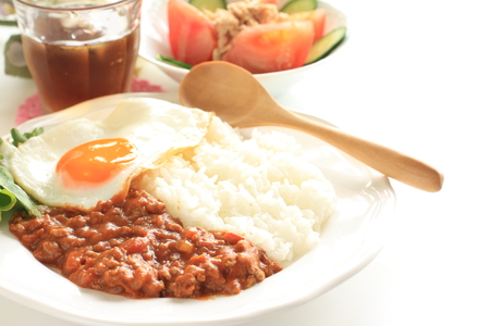 keema curry rice in Japanese styleの写真素材