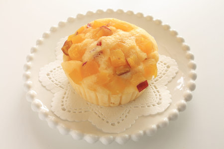 Japanese dessert, sweet potato steamed cake