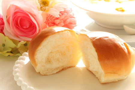 butter rollの写真素材