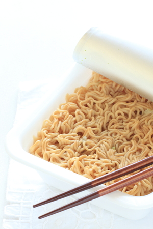 Japanese Instant Yakisoba fried noodleの写真素材