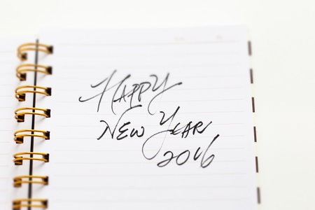 hand written new year greeting for 2016の写真素材