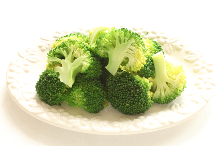 Boiled broccoliの写真素材