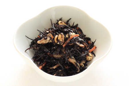 Japanese food, Hijiki seaweed simmeredの写真素材
