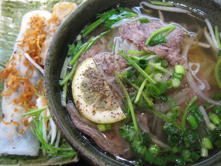 vietnamese beef pho noodles