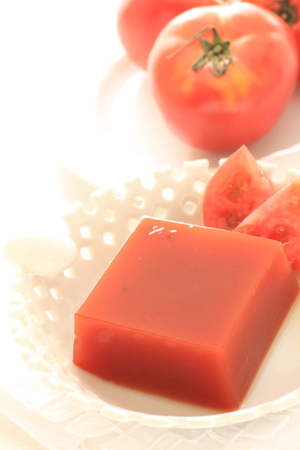 healthy tomato jellyの写真素材