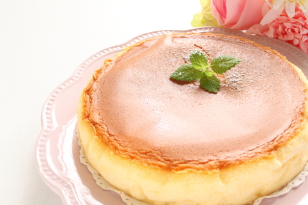 baked cheese cakeの写真素材