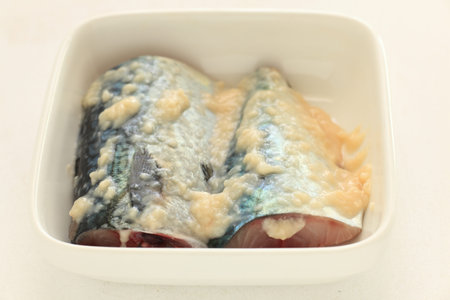 Mackerel and Shiokojiの写真素材