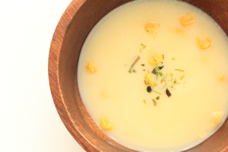 corn soupの写真素材