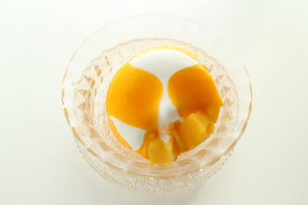 Mango ice creamの写真素材