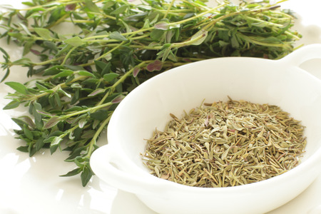 dried thymusの写真素材