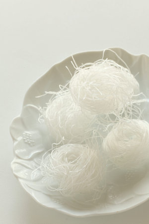 Asian food, dried glass noodles