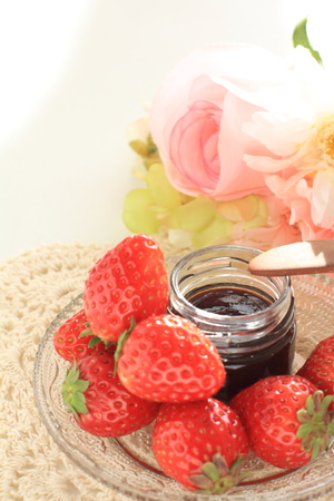 strawberry jamの写真素材
