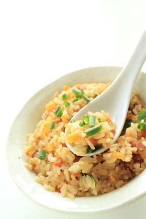 Homemade Chinese fried riceの写真素材