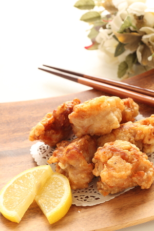 Japanese food, Karaage fried chickenの写真素材