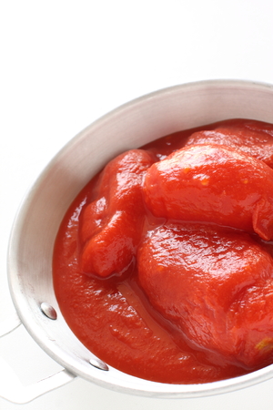 Canned food Tomatoの写真素材