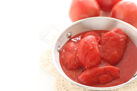 Canned food Tomatoの写真素材
