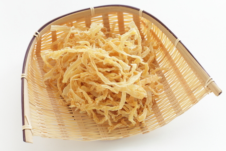 Japanese food ingredient, dried shaved radish Kiriboshidaikonの写真素材