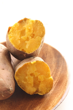 Japanese food, roasted sweet potatoの写真素材